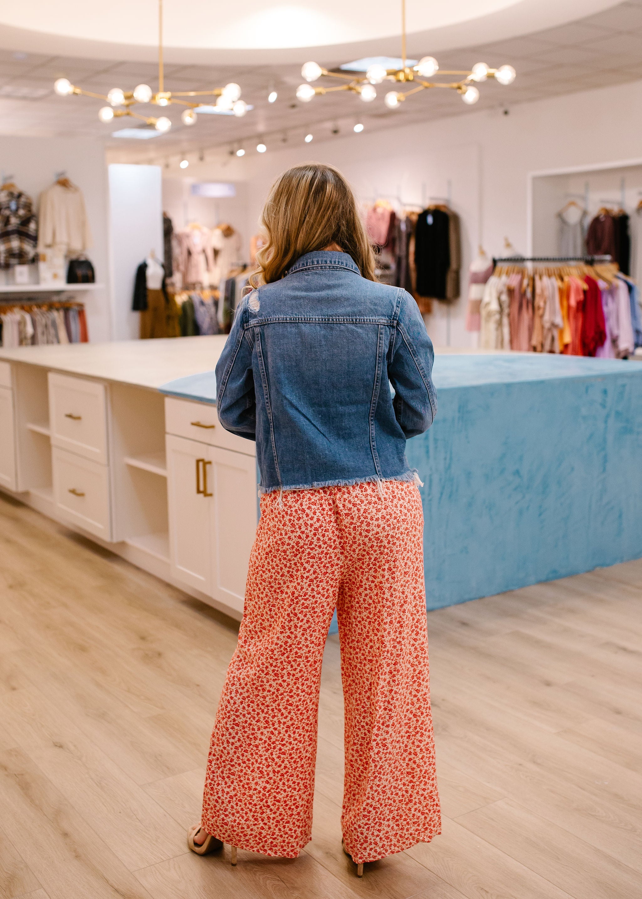 Two-Tone Oversized Denim Jacket & Polka Dots Wide Culottes — The Good  Weekender